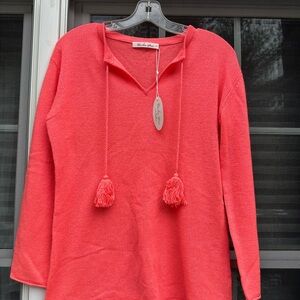 Caroline Grace Cashmere Caftan Tunic Sweater Size S/P New w/ tags